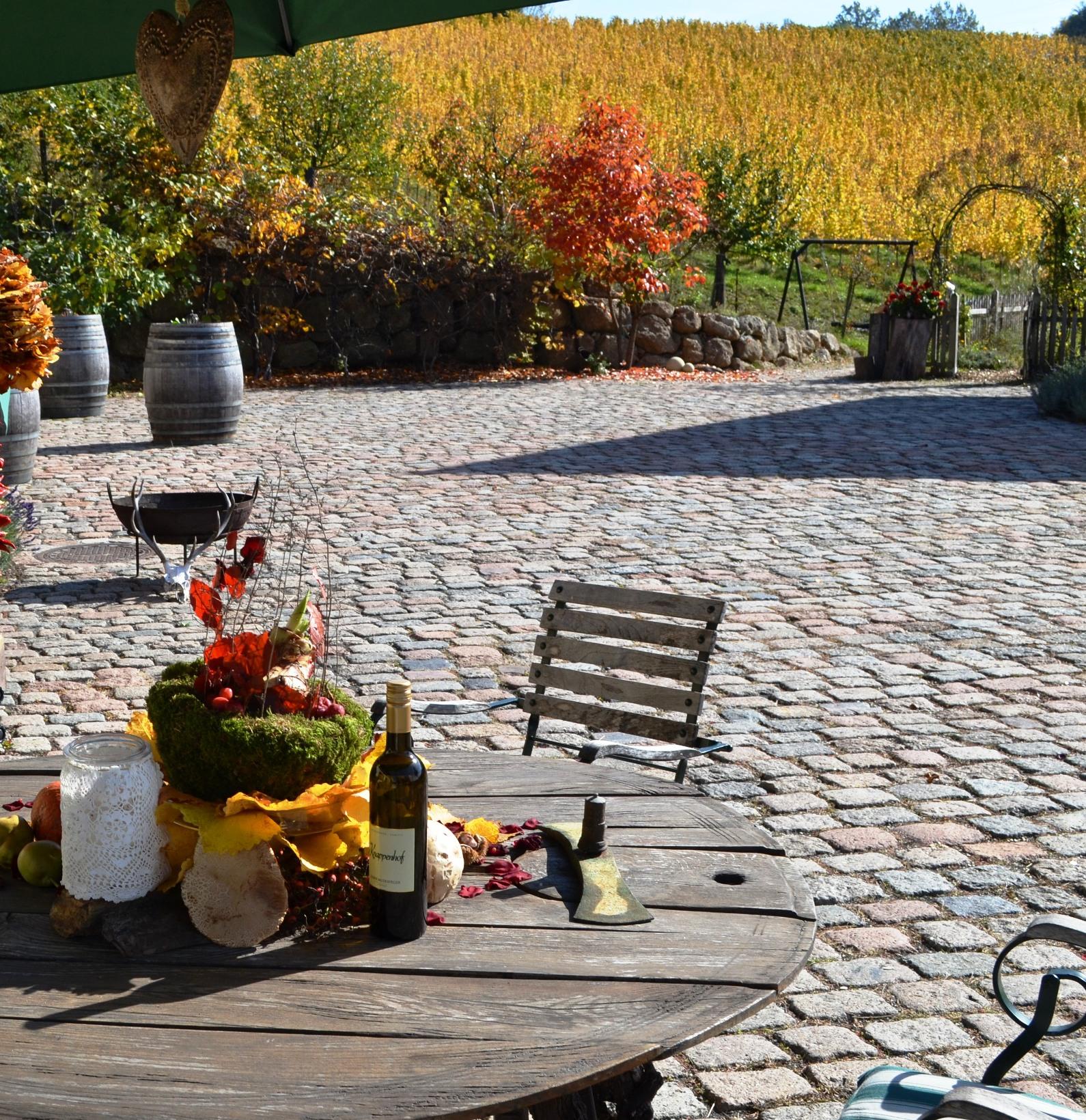 Bunt Herbststimmung am Knappenhof Gamlitz in der schönen Südsteiermark