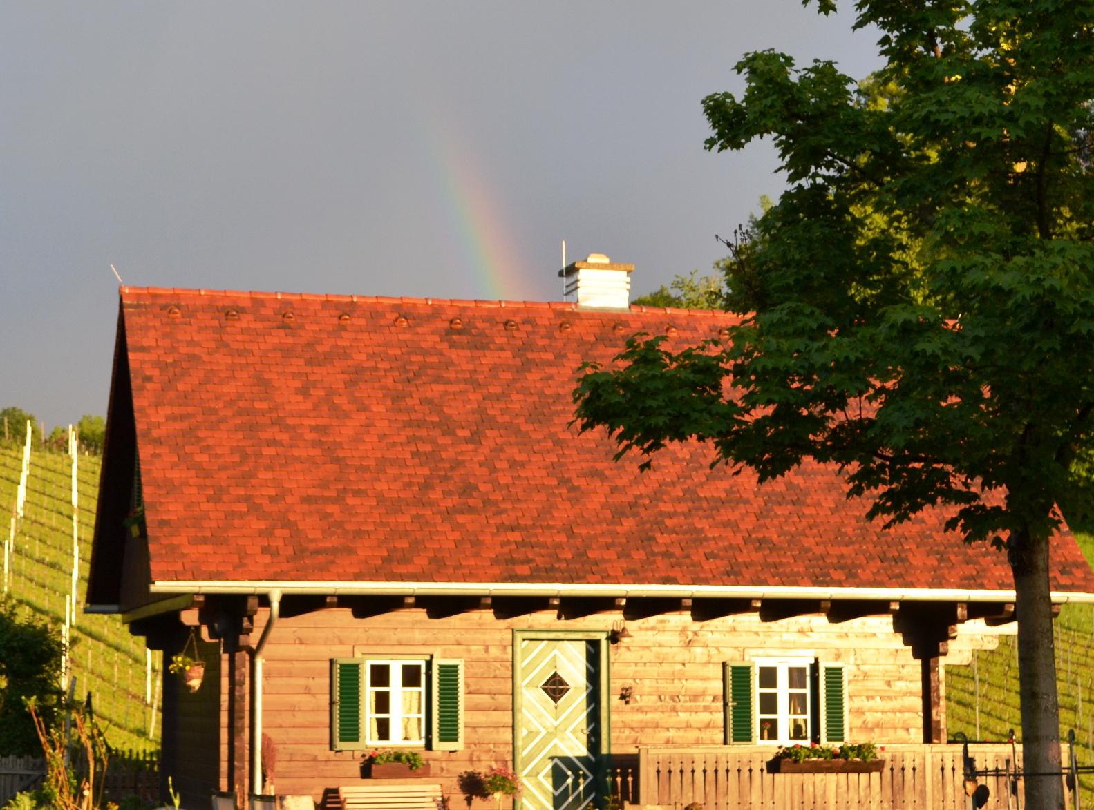 und am Ende des Regenbogens findest Du.... das Ferienhaus am Knappenhof in Gamlitz in der schönen Südsteiermark